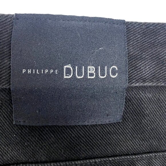 Philippe Dubuc Men's Black Slim Straight Leg Denim Jeans US 32 - Picture 10 of 11